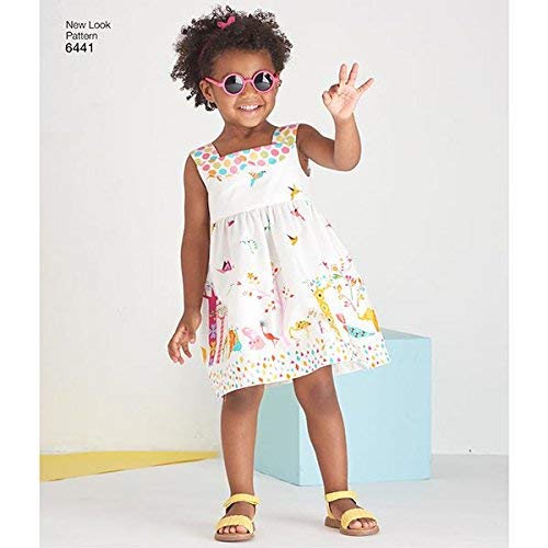 نيو لوك أنماط نيو لوك: فساتين سهلة للأطفال الصغار، بلوزة وبنطلون قصير، مقاس A (1/2-1-2-3-4) 6441 - Image 3